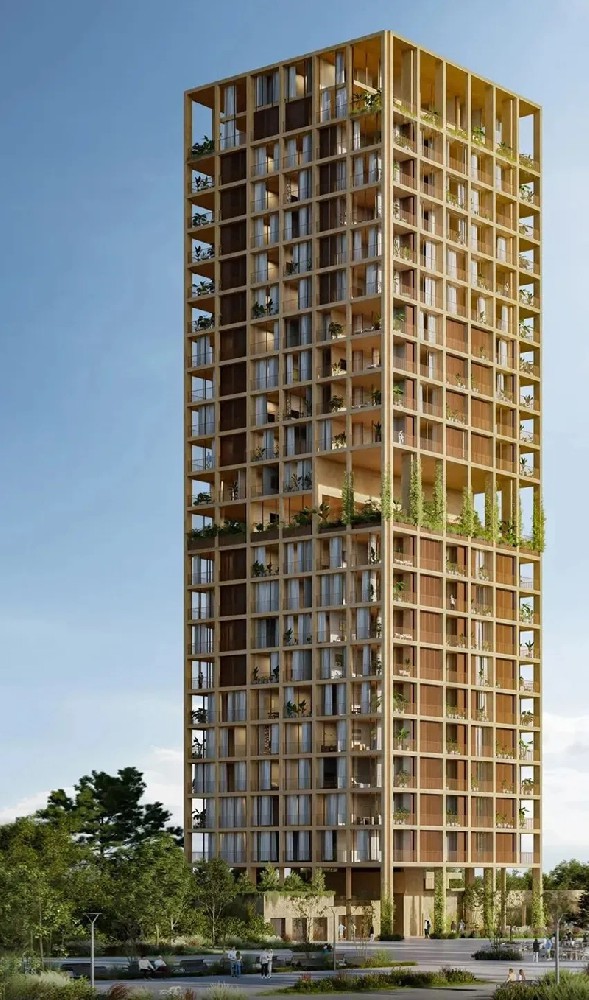 巴拉圭首都新地標！一座網(wǎng)格化的摩天大樓